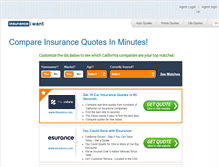 Tablet Screenshot of costco.insuranceiwant.com